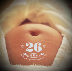 26 Weeks Pregnant Woman in Sauna