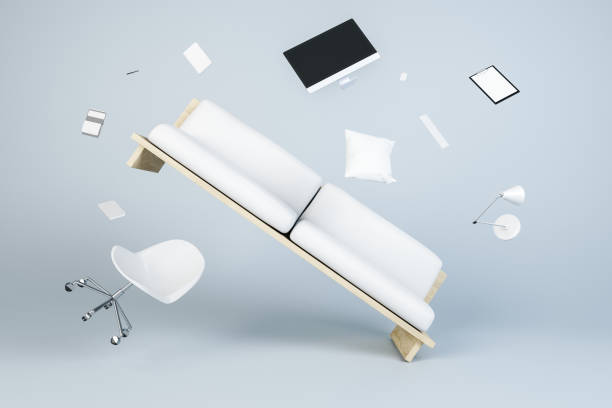 Furniture Flying Through the Air